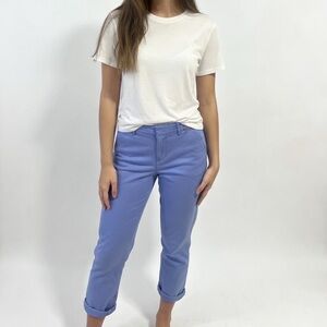 LOFT Periwinkle Ankle Pants Slim Straight Leg Pastel Casual Workwear Preppy